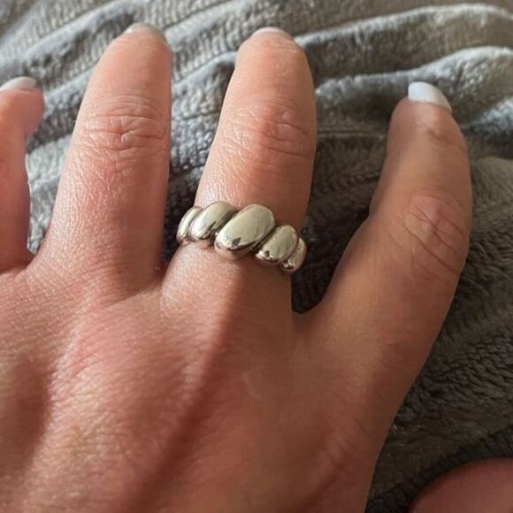 The Sublime Swirl ring in 925 silver adjustable - Picture 3 of 8